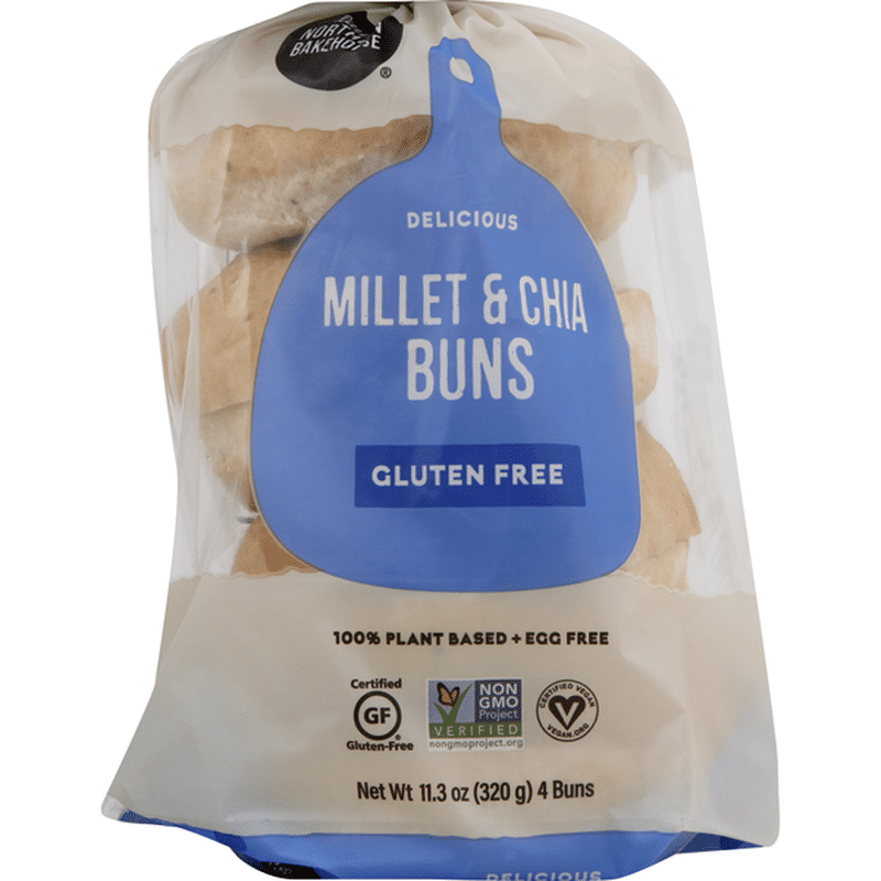 Little Northern Bakehouse Buns, Gluten Free, Millet & Chia