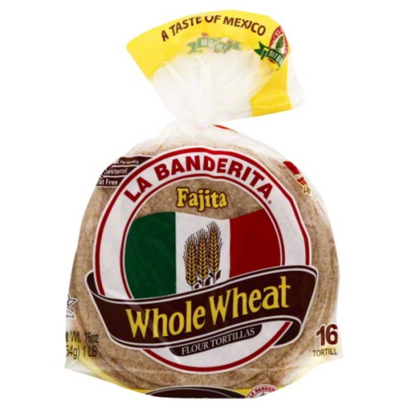 La Banderita Tortillas, Flour, Fajita, Whole Wheat (16 each) from