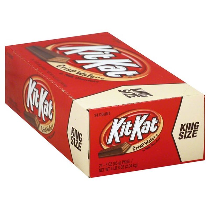 Kit Kat Milk Chocolate King Size Candy Bar, Box (3 oz) - Instacart