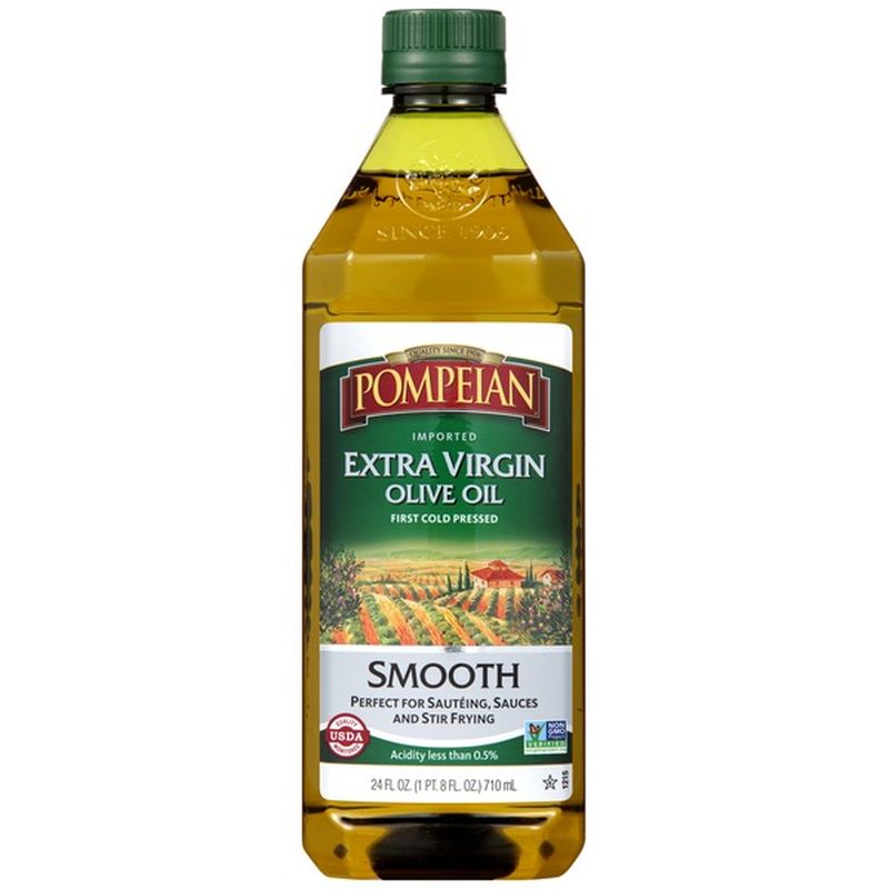 Pompeian Smooth Extra Virgin Olive Oil (24 fl oz) - Instacart