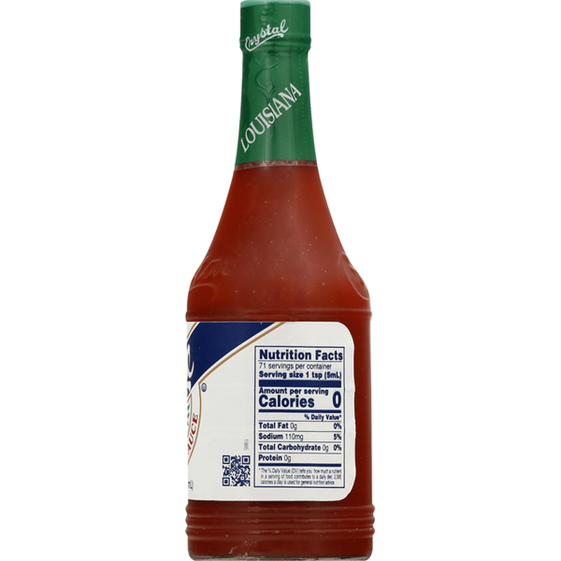 Crystal Hot Sauce, Louisiana's Pure (12 oz) from Rainbow Grocery
