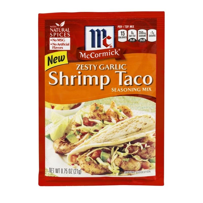 McCormick Zesty Garlic Shrimp Taco Seasoning Mix (0.75 oz) from Safeway