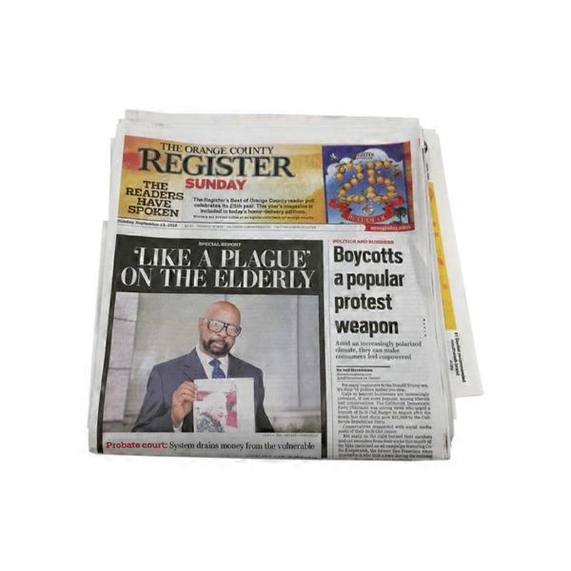 Orange County Register Daily Orange County Register Sunday Each