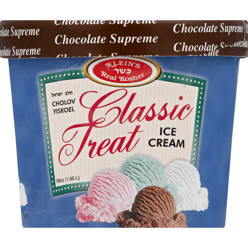 Klein's Kosher Classic Chocolate Ice Cream (56 oz) Instacart