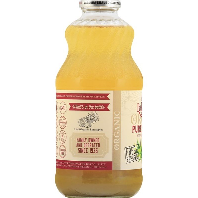 Lakewood Juice, Organic, Pure Pineapple (32 fl oz) Instacart
