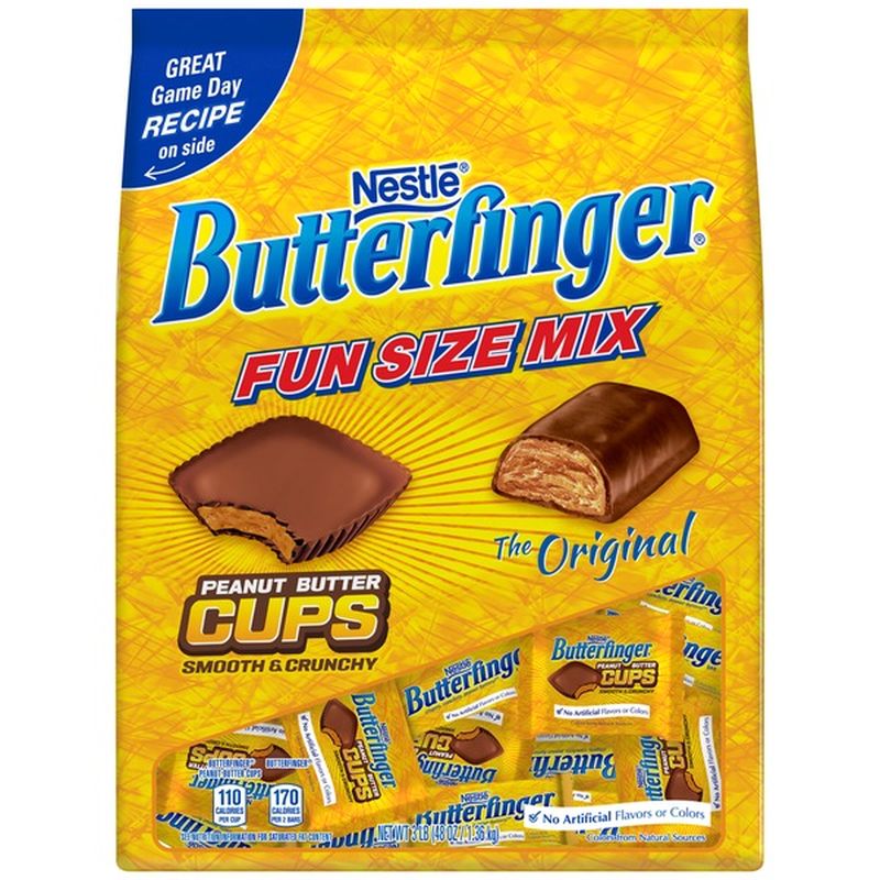 Butterfinger Original/Peanut Butter Cups Fun Size Mix Chocolate Candy