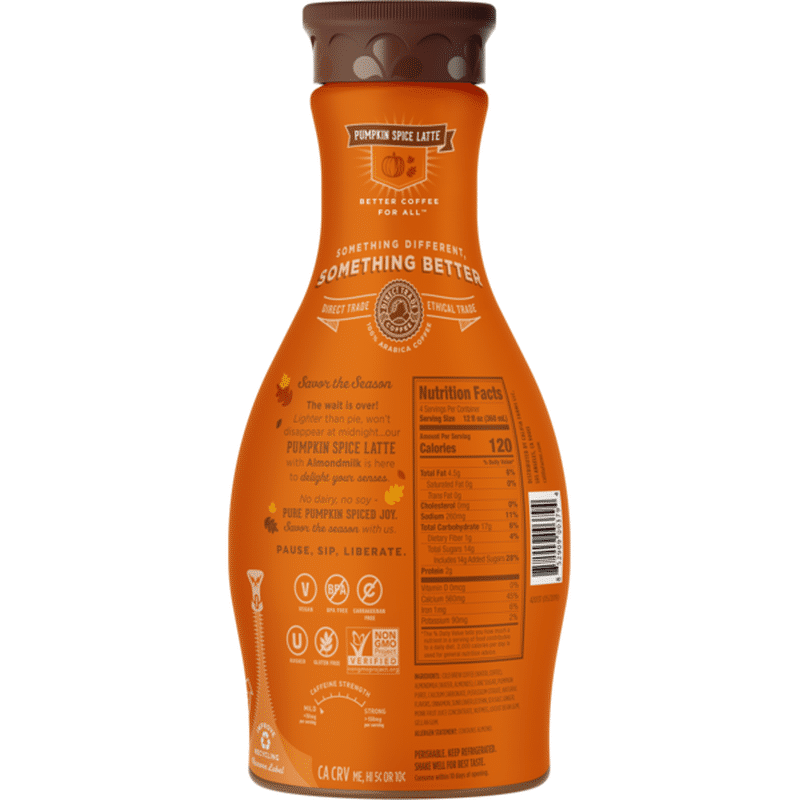 Califia Farms Seasonal Cold Brew Coffee - Pumpkin Spice Latte