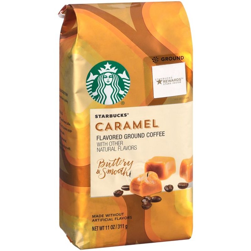 Starbucks Caramel Flavored Ground Coffee (11 oz) Instacart