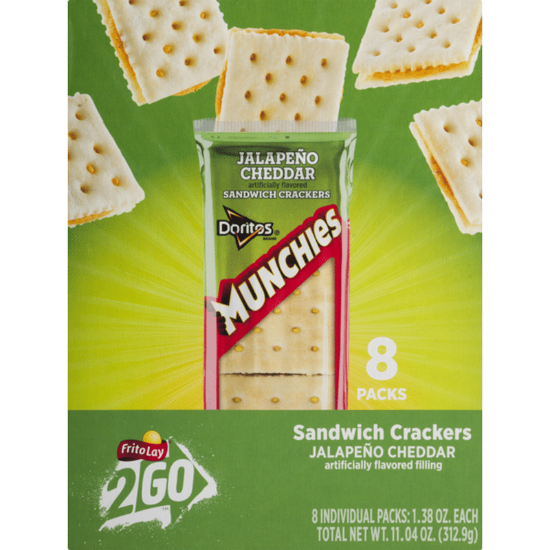 MUNCHIES Sandwich Crackers Jalapeno Cheddar 8 CT (8 ct) Instacart