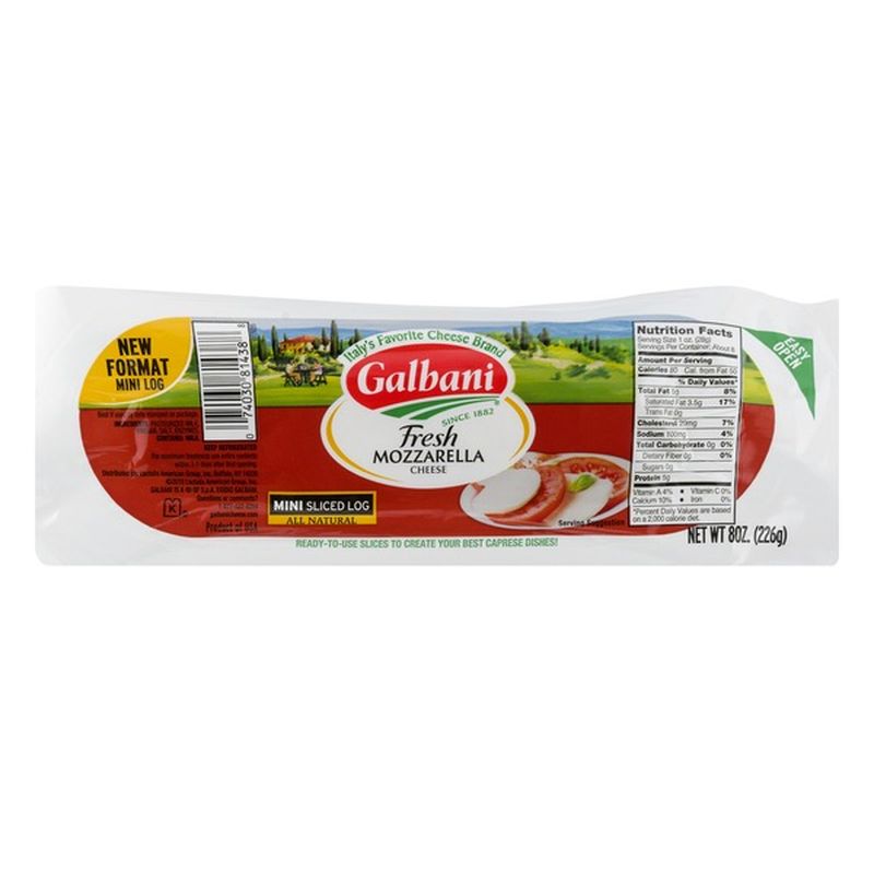 Galbani Dairy Galbani Fresh Mozzarella Mini Sliced Log (8 ...