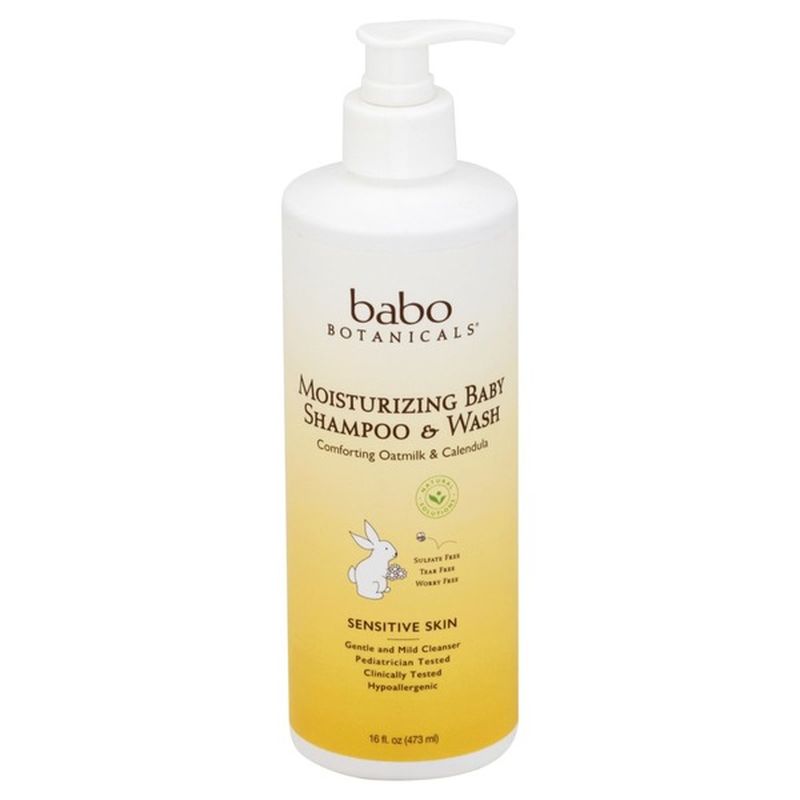 babo botanicals moisturizing baby shampoo wash