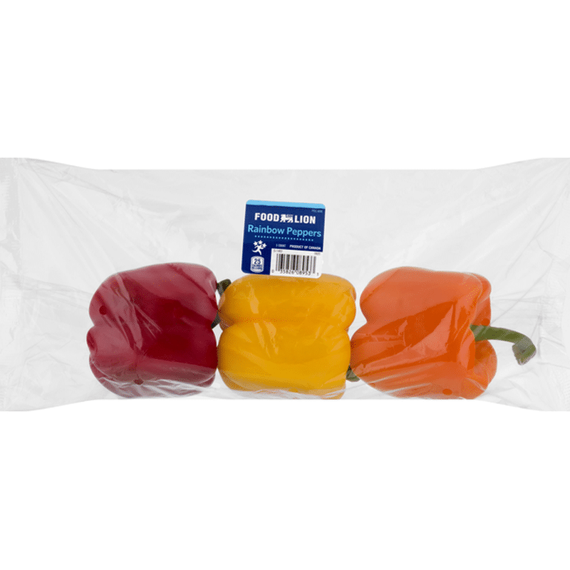 Tri-Color/Rainbow Bell Peppers (3 count bag) - Instacart