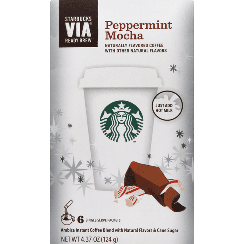 Starbucks Coffee Blend, Peppermint Mocha, SingleServe Packets (6 each
