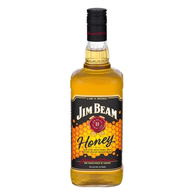 Jim Beam Honey Bourbon Whiskey (1 L) Instacart