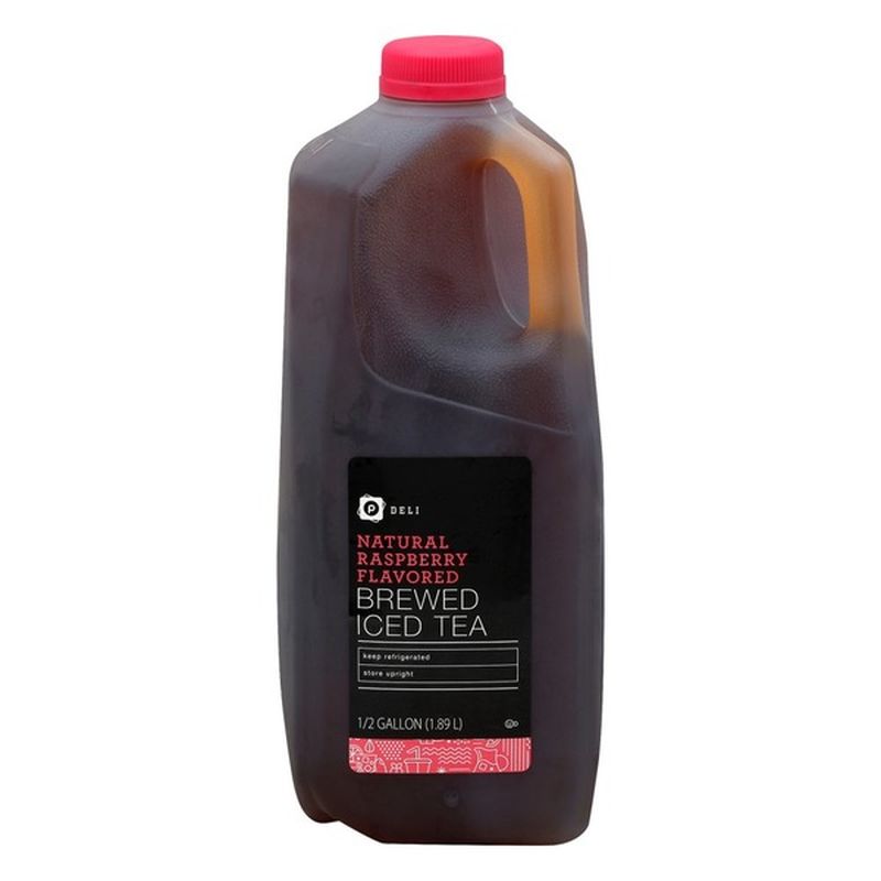 Publix Deli Iced Tea, Natural Raspberry Flavored, Brewed (0.5 gal