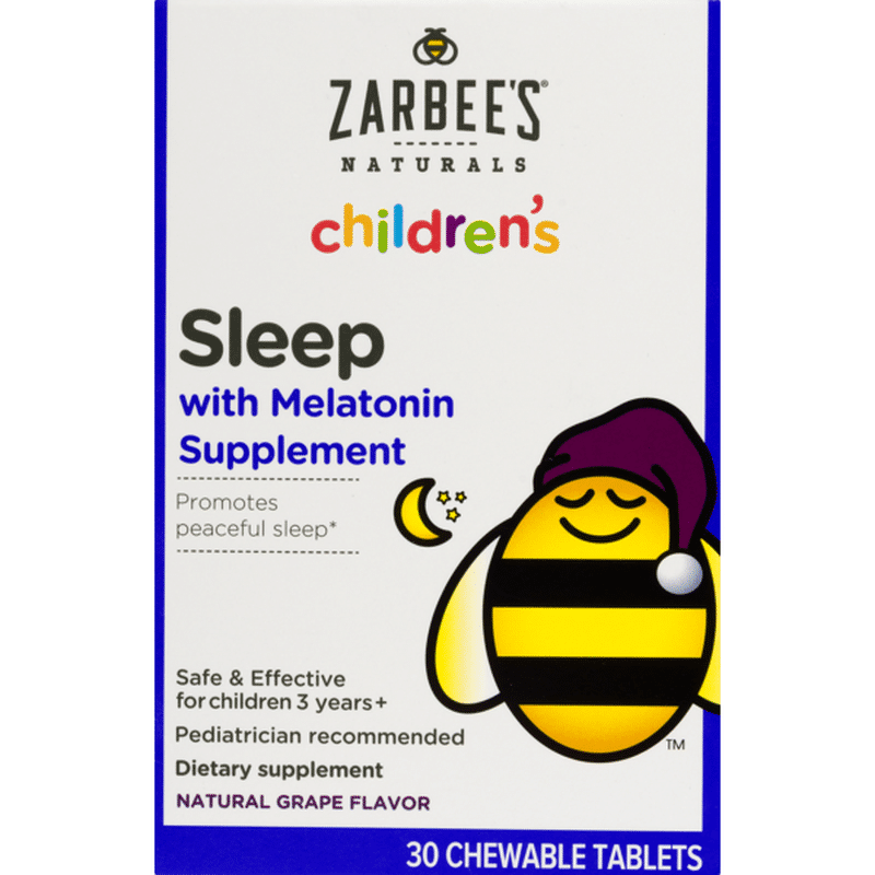 Zarbee's Naturals Children's Sleep Grape Chewable Tablets with