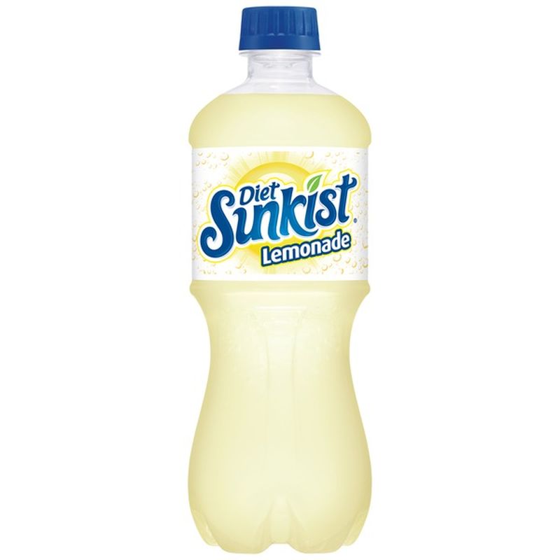 Sunkist Diet Sparkling Lemonade Soda (20 fl oz) Instacart