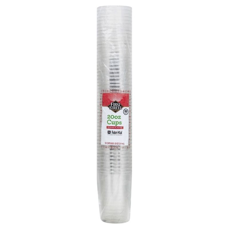 Fabri Kal 20-Ounce Clear Plastic Cups