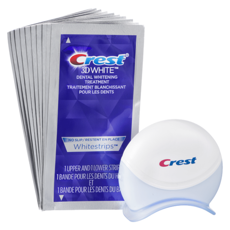 Crest 3D White Whitestrips with Light 2 pcs Teeth Whitening Kit Instacart