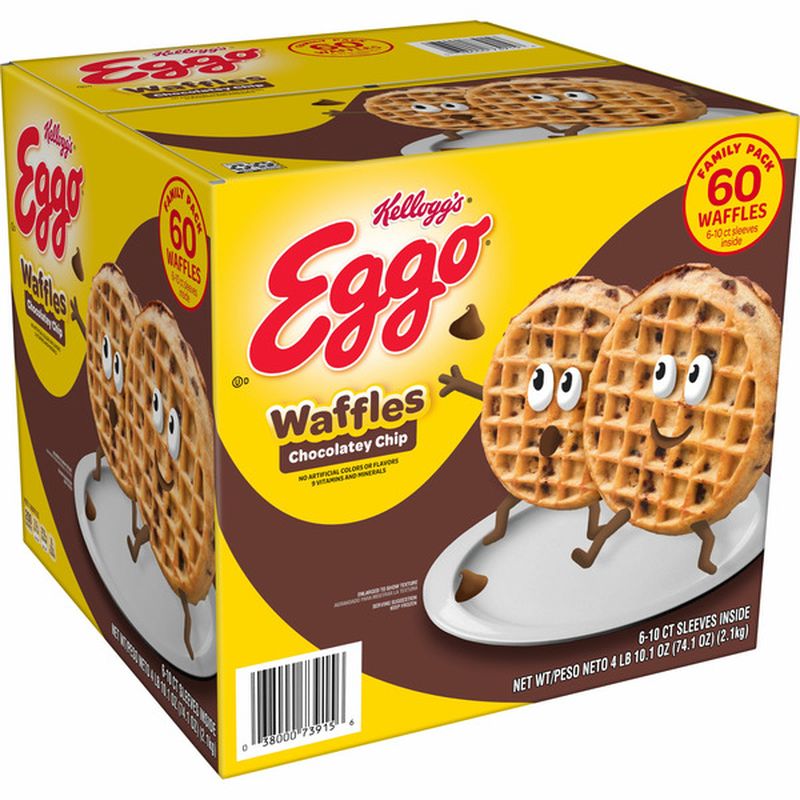 Eggo Frozen Waffles Frozen Breakfast Chocolatey Chip 74 1 Oz Delivery Or Pickup Near Me Instacart