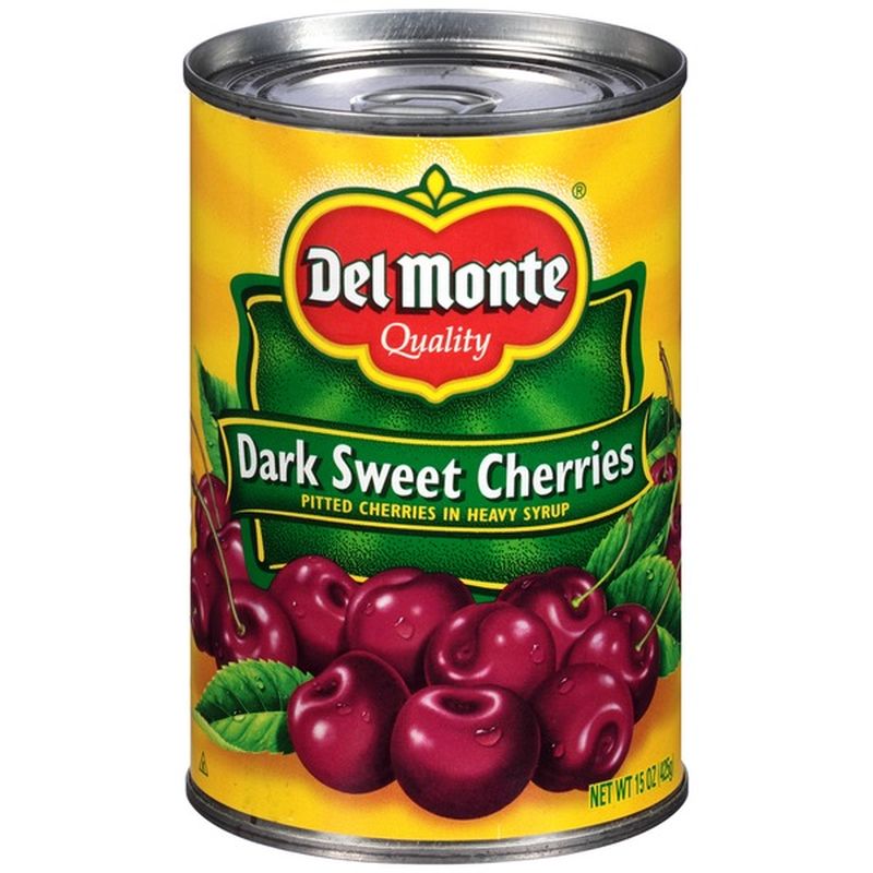 Del Monte Dark Sweet Pitted in Heavy Syrup Cherries (15 oz) Instacart