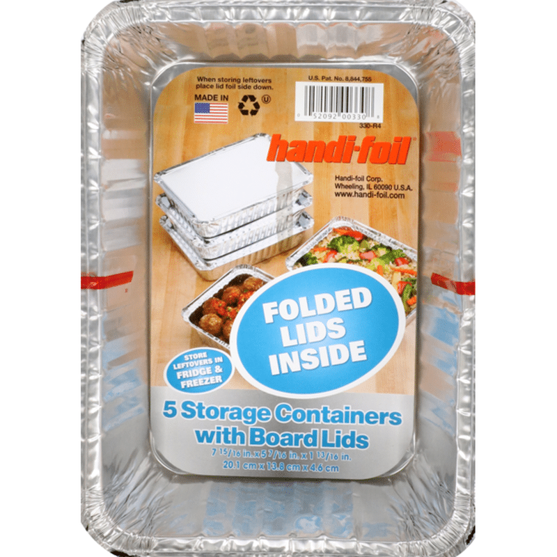 HandiFoil Storage Containers With Board Lids 5 CT (5 ct) Instacart