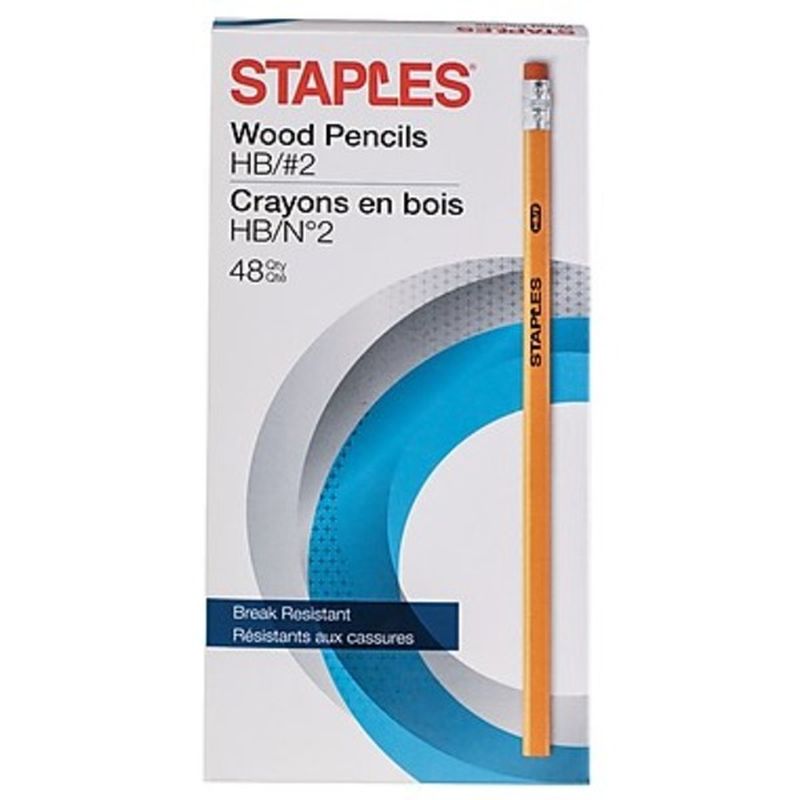Staples 2 HB Lead Pencils (48 ct) Instacart
