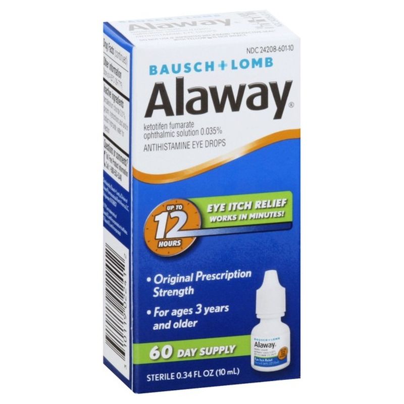 Alaway Eye Drops, Antihistamine (0.34 oz) - Instacart