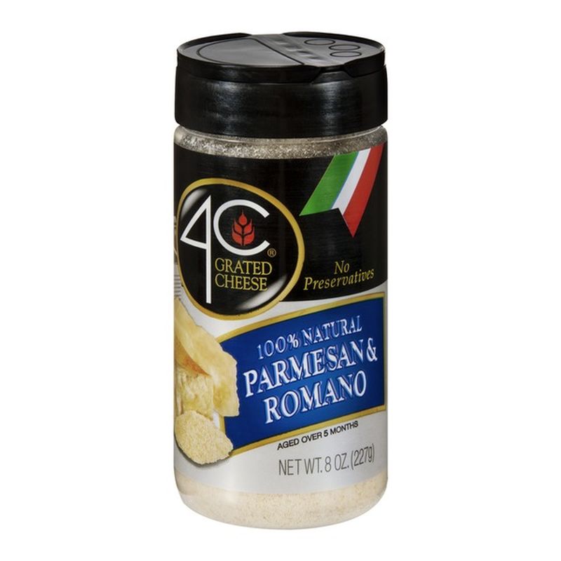 4C Grated Cheese Natural Parmesan & Romano (8 oz) - Instacart