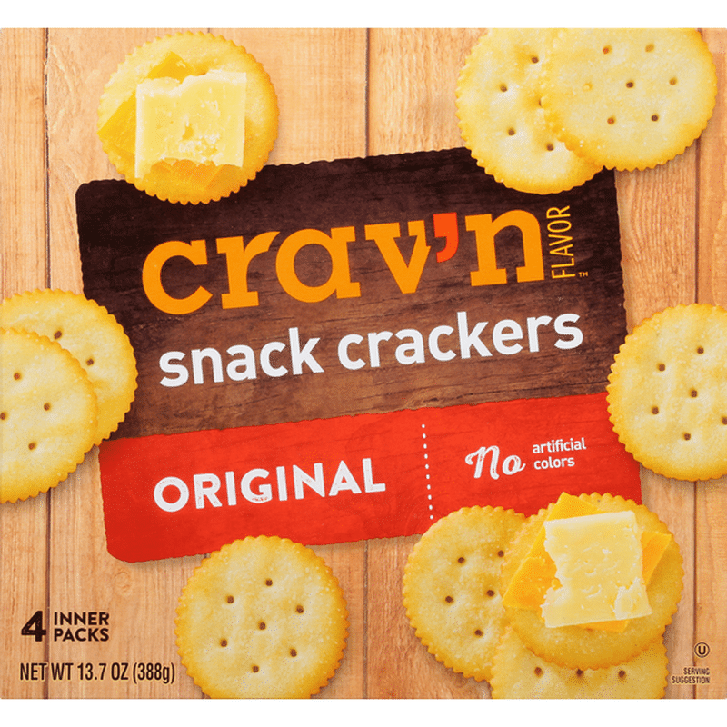 Crav'n Flavor Snack Crackers, Original, 4 Packs (4 each) - Instacart