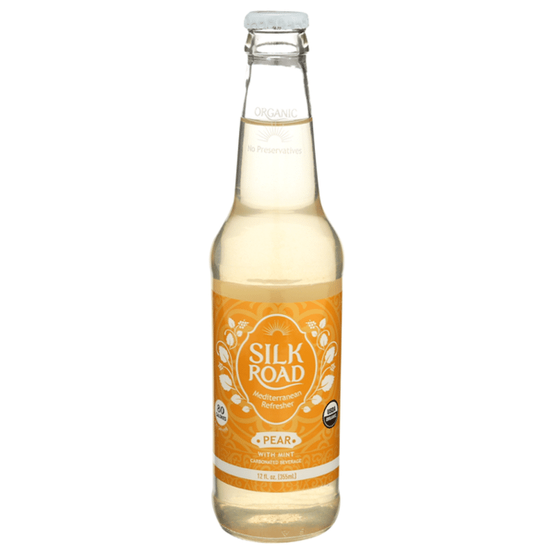 Silk Road Organic Pear Mint Sparkling Beverage