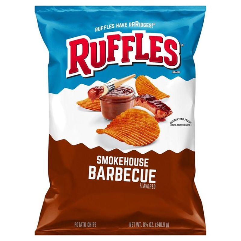 Ruffles Smokehoue Barbecue Flavored Potato Chips (8.5 oz) - Instacart