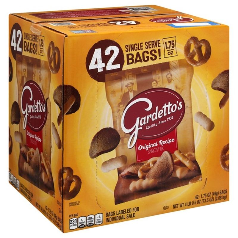 Gardetto's Original Recipe Snack Mix 1.75 Oz 42 Ct Find Vegetarian