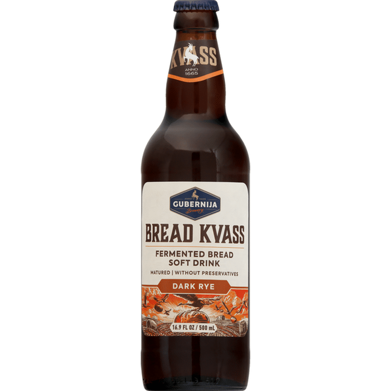 Gubernija Bread Kvass, Dark Rye (16.9 oz) Instacart