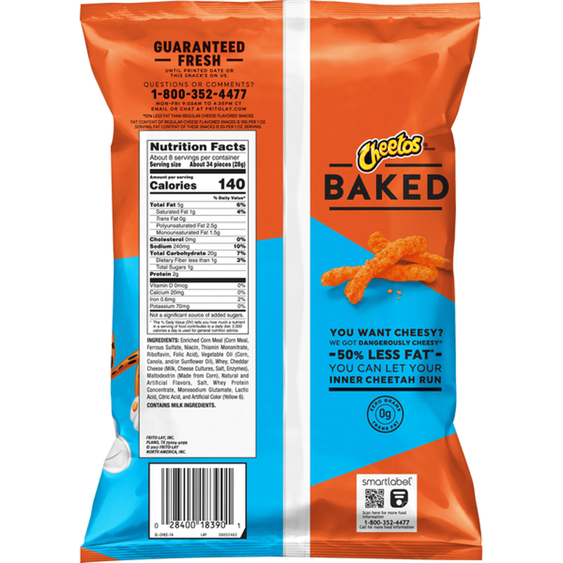 Cheetos Baked Crunchy Cheese Flavored Snacks (7.625 oz) - Instacart