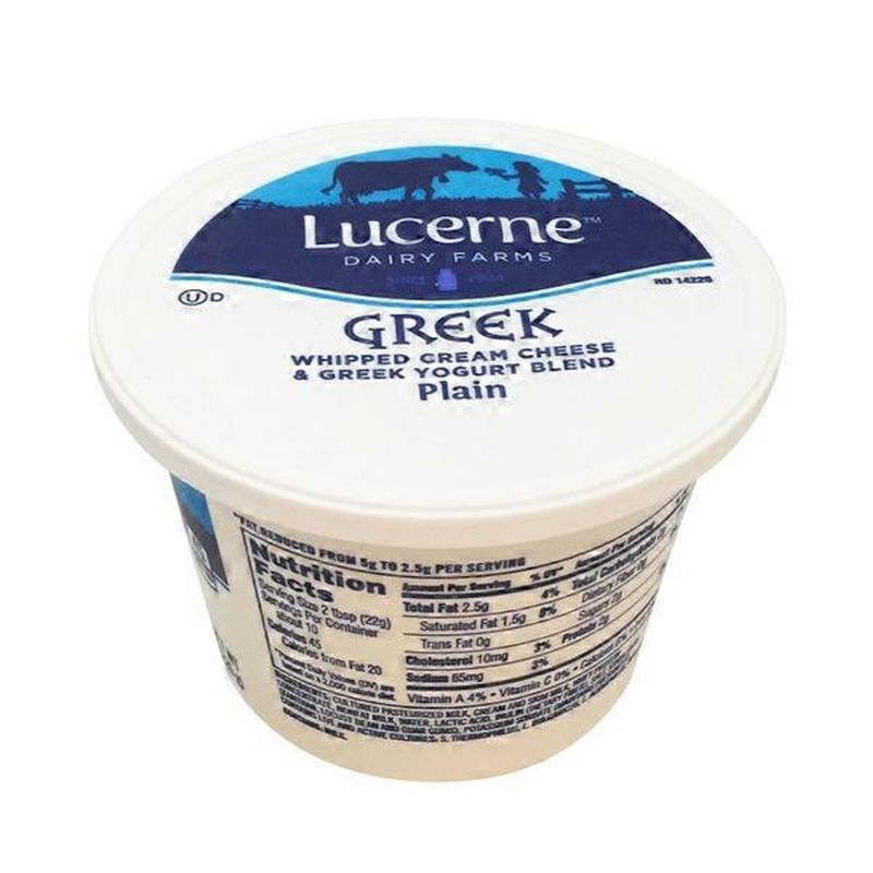 Lucerne Greek Whipped Cream Cheese & Greek Yogurt Blend Plain (8 oz