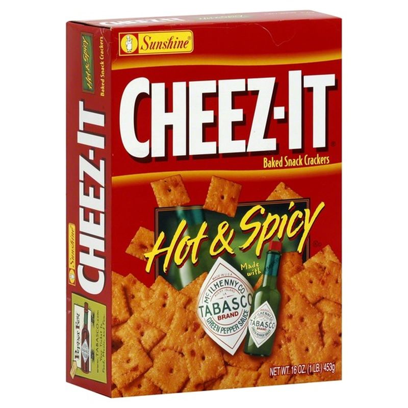 CheezIt Baked Snack Crackers, Hot & Spicy (16 oz) Instacart