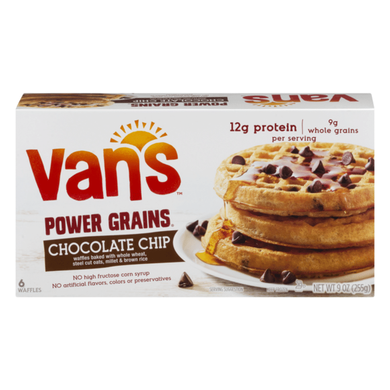 Van S Power Grains Waffles Chocolate Chip 6 Ct Delivery Or Pickup Near Me Instacart