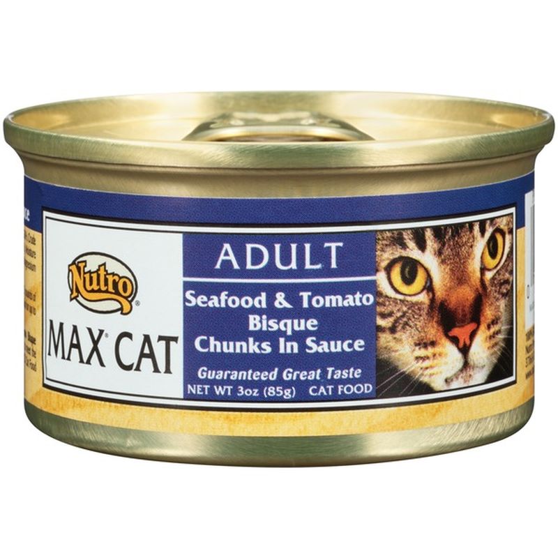 Nutro MAX CAT Adult Seafood & Tomato Bisque Chunks in Sauce Cat Food (3