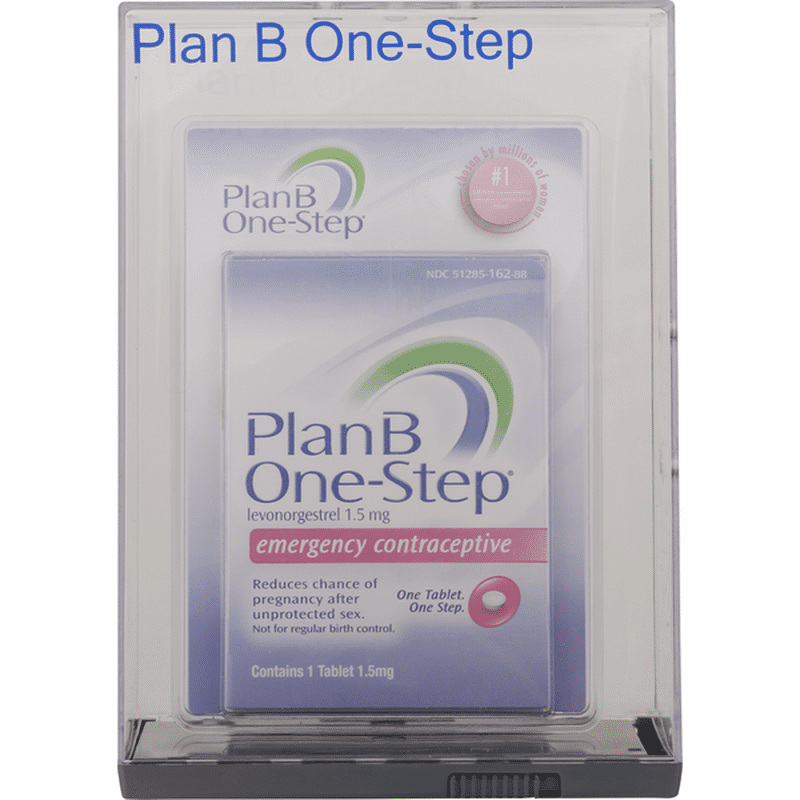 Plan B One Step Emergency Contraceptive, 1.5 Mg, Tablet (1 Each ...