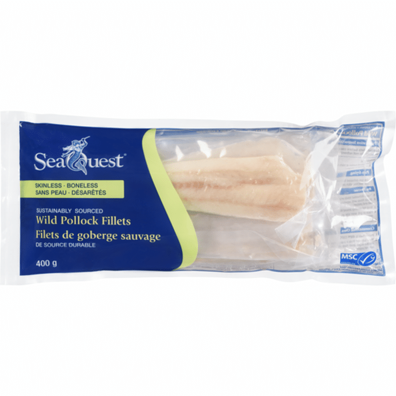 Seaquest Seafood Wild Pollock Fillets (400 g) Instacart