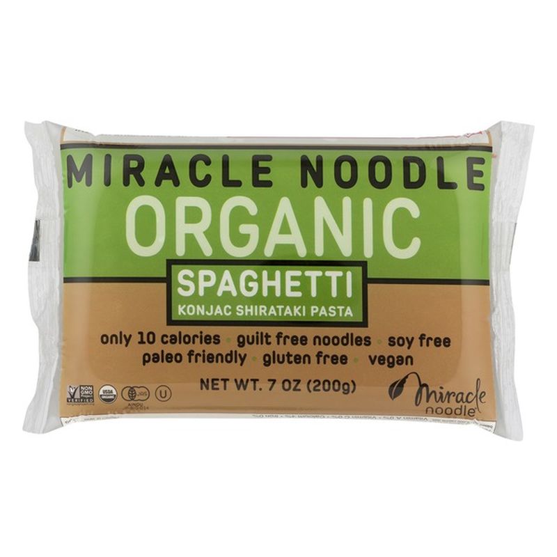 Miracle Noodle Organic Gluten Free One Gram Net Carbs Shirataki Pasta Spaghetti 7 Oz Instacart