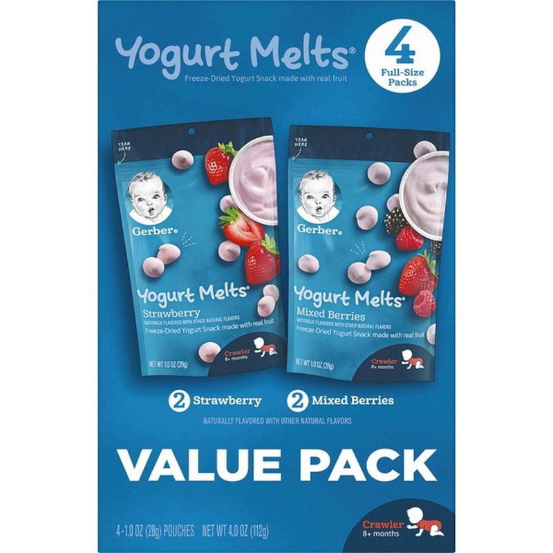 Gerber Yogurt Melts FreezeDried Yogurt Snacks (4 oz) Instacart