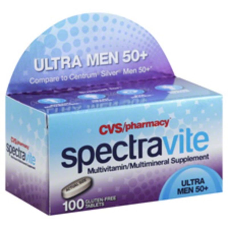 CVS Spectravite Ultra Men 50+ Multivitamin Tablets (100 ct) Instacart