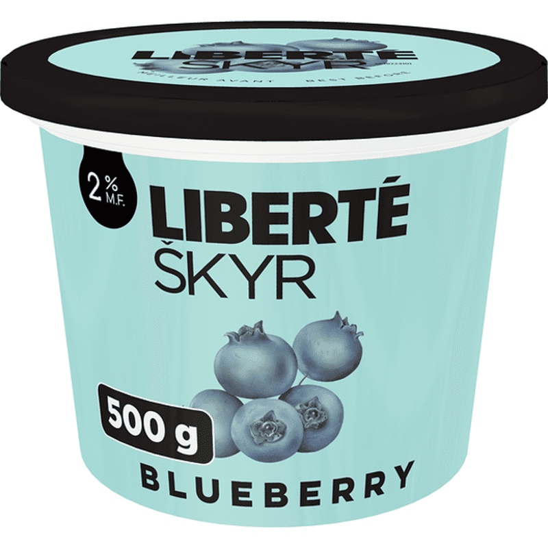 Liberté 2% M.F. Skyr Blueberry Icelandic Style Yogourt