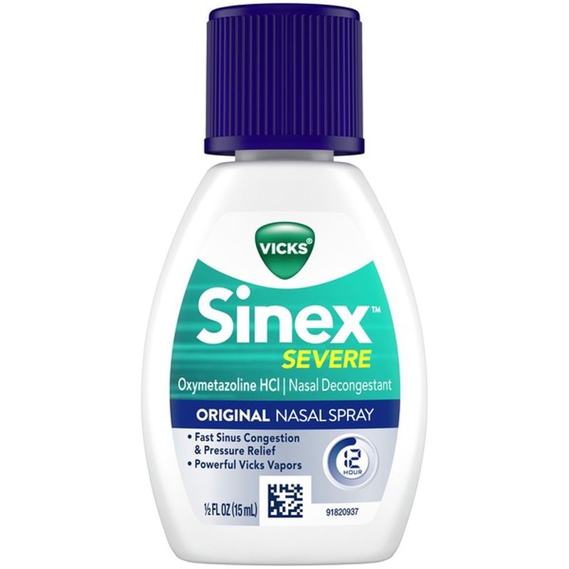 Vicks Sinex Original Nasal Spray Decongestant (0.5 fl oz) - Instacart