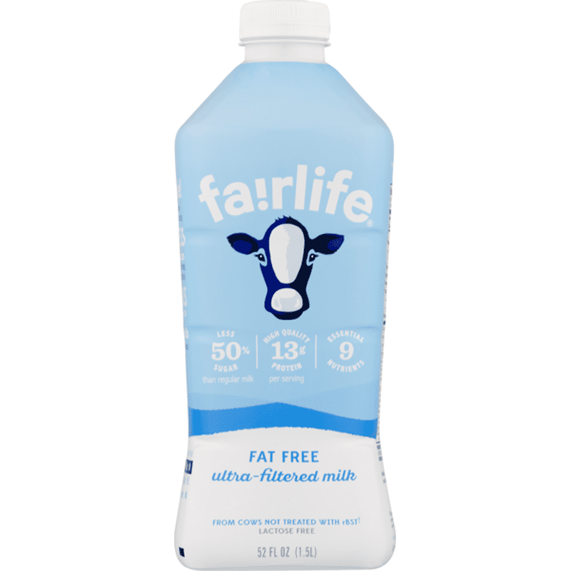 Fairlife Milk Lactose Free Fat Free Skim Milk (52 fl oz) from Stater ...