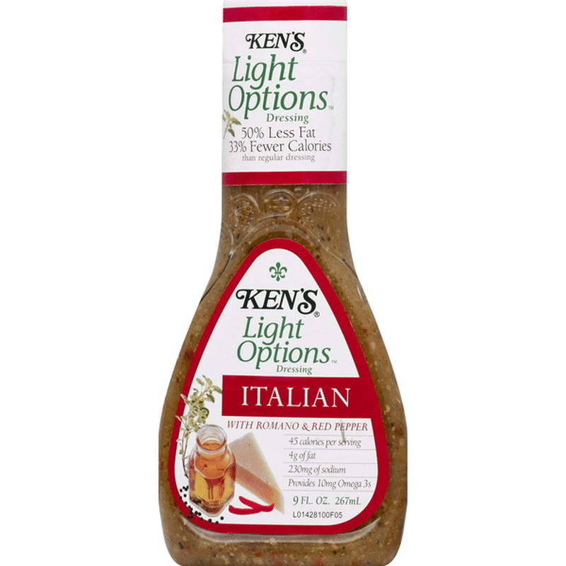 Ken's Steak House Dressing, Italian, with Romano & Red Pepper (9 oz