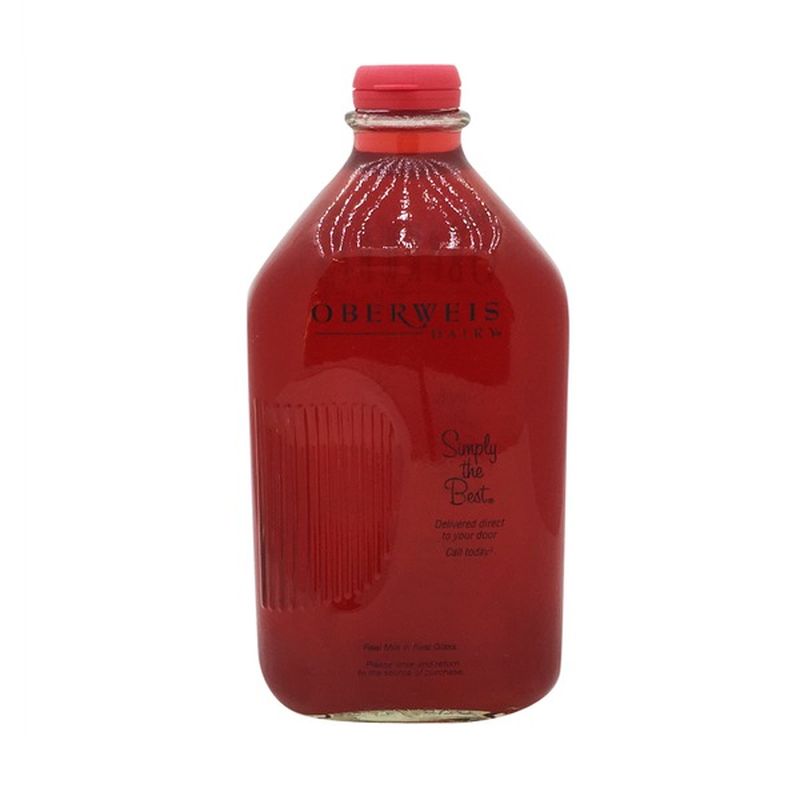 Oberweis Dairy Drink, Fruit Punch (64 oz) Instacart