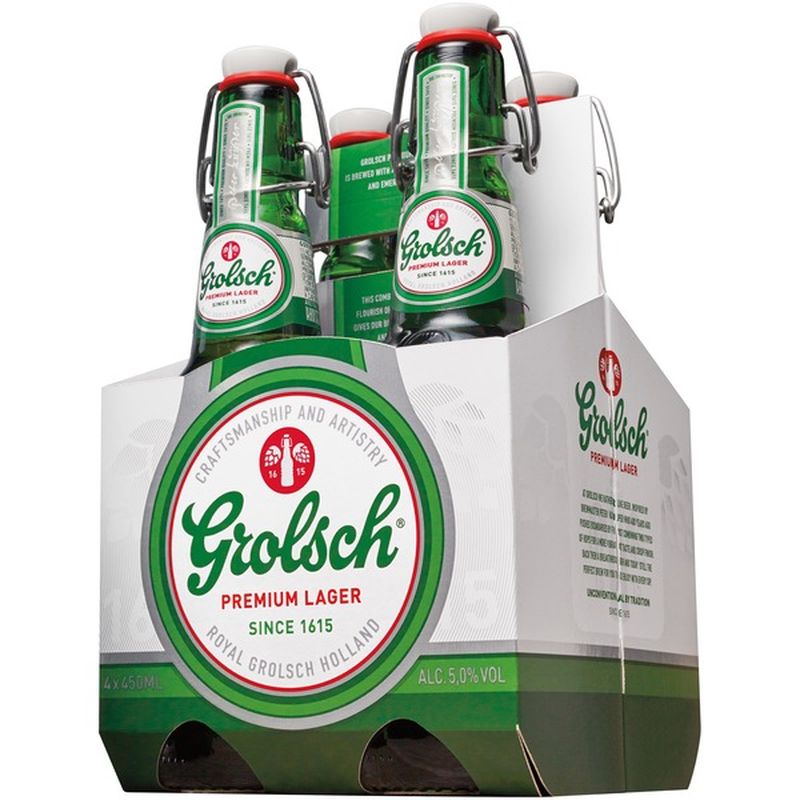 Grolsch Premium Lager Pilsner Beer (15.2 fl oz) Instacart